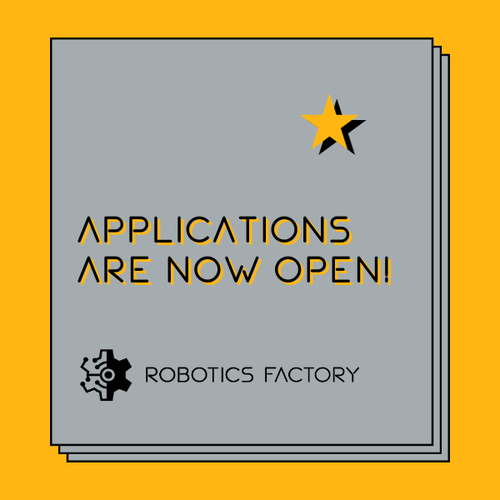 Robotics Factory Applications Are Now Open
